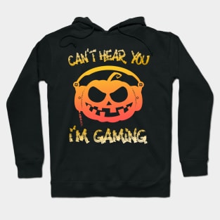 Funny Halloween Pumpkin Gamer Gift Hoodie